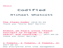 Tablet Screenshot of michaelwhatcott.com